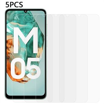 5 stuks voor Samsung Galaxy M05 4G schermbeschermer 0.3mm 2.5D gehard glas heldere film