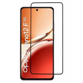 Voor Oppo Reno12 F 5G Screenprotector Zijde Bedrukking Vol Lijm Gehard Glas Scherm Film