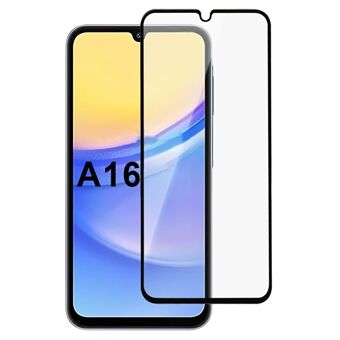 Voor Samsung Galaxy A16 5G / A16 4G Hoogwaardig Aluminium-Siliconen Glass Screen Protector 2.5D Zijde Printen