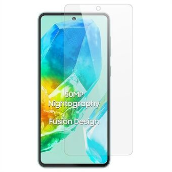 AMORUS Voor Samsung Galaxy M55s 5G Schermbeschermer 2.5D Boogkant 9H Hoog Aluminium-Silicium Glasfilm