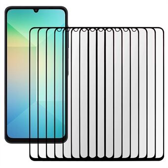 10 stuks / set voor Samsung Galaxy A06 gehard glas volledige schermbeschermer 9H hardheid