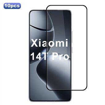 10 Stuks Voor Xiaomi 14T / 14T Pro Screen Protector Zijde Print Rand Volledige Lijm Volledige Bedekking