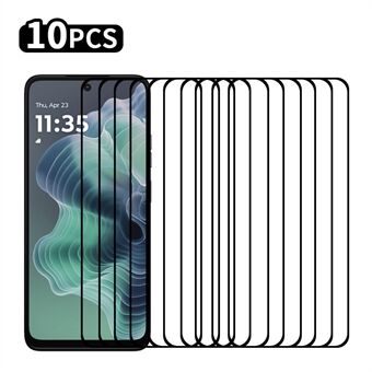 RURIHAI 10 stuks voor Motorola Moto G35 5G Hoog Aluminium-Silicium Glasfilm 0,26mm 2,5D Secundaire Verharding Schermbeschermer