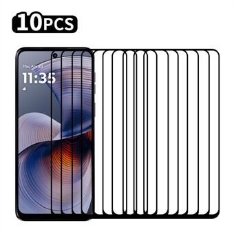 RURIHAI 10 stuks Voor Motorola Moto G55 5G Hoog Aluminium-Siliconen Glas Film 0,26mm 2.5D Secundaire Verharding Schermbeschermer