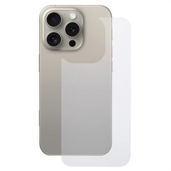 Voor iPhone 16 Pro Achter Scherm Protector Rechte Rand Gehard Glas Achterkant Cover Film