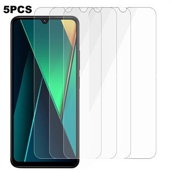 5Stuks Voor Xiaomi Poco C75 4G / Redmi 14C 4G / 14R 5G Schermbeschermer 0.3mm 2.5D Gehard Glas Heldere Film