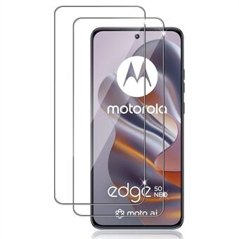 2 stuks voor Motorola Edge 50 Neo 5G HD heldere schermbeschermer anti-explosie 2.5D boogrand gehard glas schermfolie