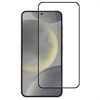 Voor Samsung Galaxy S25+ Hoog Aluminium-Siliconen Glasfilm 2.5D Zijdeprint (Vingerafdruk Ontgrendeling)