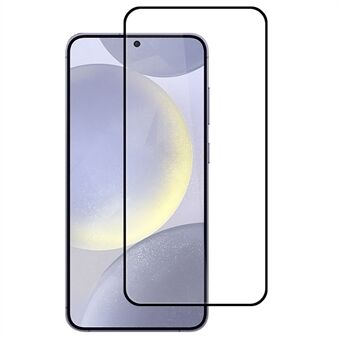 Voor Samsung Galaxy S25 Hoog Aluminium-Siliconen Glass Film 2.5D Zijdeprinten (Vingerafdruk Ontgrendelen)