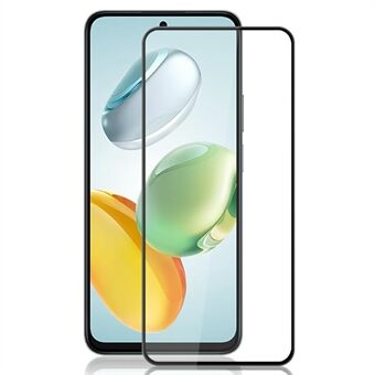 AMORUS Voor Honor X7c 4G / 200 Smart 5G Schermbeschermer Anti-Breek Gehard Glas Film - Zwart