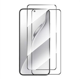 Voor Xiaomi 15 Schermbeschermer ENKAY HAT PRINCE 2 Stuks Zijde Printing 0,18mm Hoog Aluminium-silicaatglas (Vingerafdrukontgrendeling) - Transparant