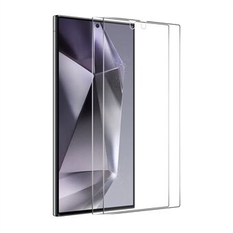 Voor Samsung Galaxy S25 Ultra Schermbeschermer ENKAY HAT PRINCE 2 stuks Vingerafdruk Ontgrendelen 0.18mm Hoog Aluminium-siliconen Glas - Transparant