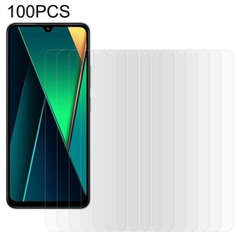 100 stuks voor Xiaomi Poco C75 4G / Redmi A3 Pro 4G / 14C 4G / 14R 5G Schermbeschermer Anti-Krast Gehard Glas Film