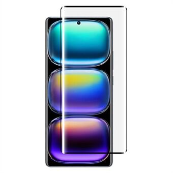 RURIHAI Voor Infinix Hot 50 Pro 4G Hoog Aluminium-Siliconen Glas Telefoon Schermbeschermer 3D Gebogen Zijde Lijm Folie