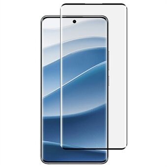 RURIHAI Voor Xiaomi Redmi Note 14 Pro 5G Hoog Aluminium-Siliconen Glas Telefoonschermbeschermer 3D Gebogen Zijlijmfilm