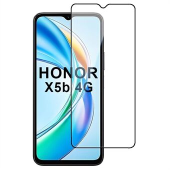 Voor Honor X5b Hoge Aluminiumsiliconen Glazen Schermbeschermer 2.5D Zijdeprint