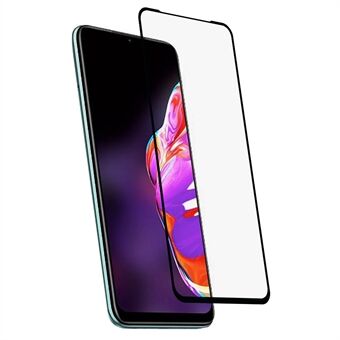 Voor Infinix Hot 10T 9D Gehard Glas Film, volledige Dekking Zijde Afdrukken Zijlijm Anti-explosie Screen Protector