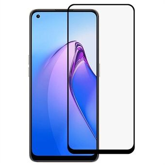 Full Covering Screen Protector Voor Oppo Reno8 5G (Globale Versie), Anti-explosie Volledige Lijm Zijde Afdrukken HD Gehard Glas Screen Film