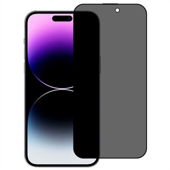 Voor iPhone 14 Pro Max Stofdichte Screen Protector Gevoelige Touch Anti- Spy Volledige Cover Volledige Lijm Hoge Aluminium-silicium Glas Film met Auto Alignment Kit