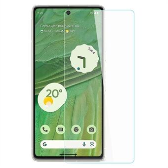 AMORUS Telefoon Screen Protector voor Google Pixel 7 5G, Hoge Aluminium-silicium Glas 9H Hardheid 2.5D Arc Edge Anti-olie Beschermende Film