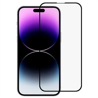 Voor iPhone 14 Pro Max Zijde Afdrukken 21D Arc Edge Volledige Lijm Telefoon Screen Protector Volledige Dekking Gehard Glas Screen Film