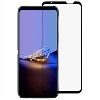 RURIHAI Secundaire verhardende schermbeschermer voor Asus ROG-telefoon 6D 5G, 2.5D 0,26 mm Volledige lijm Volledige dekking Scratch Hoge aluminium-siliciumglasfilm