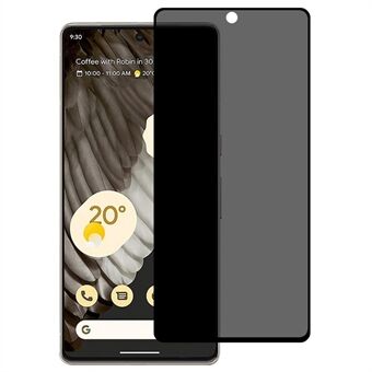 Screenprotector voor Google Pixel 7 Pro 5G, 3D gebogen anti-explosie anti- Spy volledige dekking gehard glas beschermende film (zijlijm)