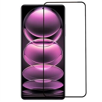 Voor Xiaomi Redmi Note 12 Pro 5G Gehard Glas Screen Protector Volledige Lijm Zijde Afdrukken Zwarte Edge Volledige Covering film