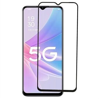 RURIHAI voor Oppo A58 5G Secundaire verharding Volledige lijm Volledige schermbeschermer 2.5D Arc Edge 0,26 mm Scratch Hoge aluminium-silicium glasfilm