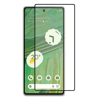 Voor Google Pixel 7 5G Zijdedruk Compleet Bedekken Explosieveilige Volledige Lijm Anti- Scratch Gehard Glas Screen Protector Film