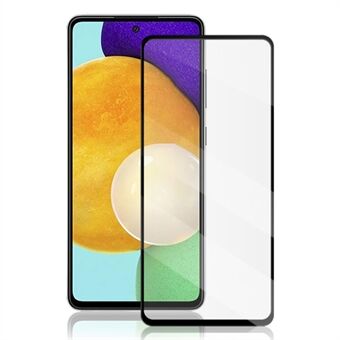 AMORUS voor Samsung Galaxy A54 5G HD secundaire verharding volledige schermbeschermer zijdedruk volledige lijm onbreekbare gehard glasfilm - zwart