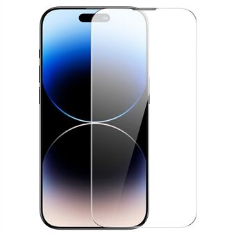 BASEUS Voor iPhone 14 Pro Max Anti-Stof Kristallen Gehard Glas Screenprotector Volledige Dekking Bescherming Anti-Explosie 0.3mm HD Heldere Film