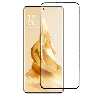 Side Glue Tempered Glass Film voor Oppo Reno9 5G / Reno9 Pro 5G, complete afdekking HD 3D gebogen schermbeschermer