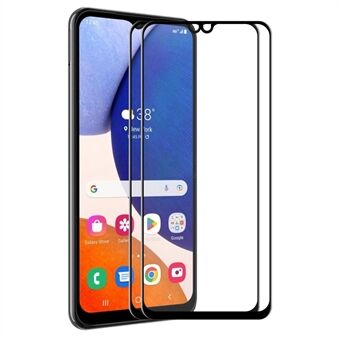 ENKAY HAT Prince 2 stks / pak volledige schermbeschermer voor Samsung Galaxy A14 5G, Scratch Ultrahelder 6D zijdedruk Hoge aluminium-siliciumglas volledige lijmfilm