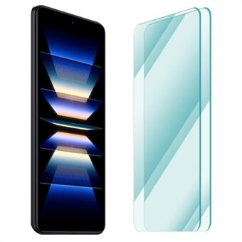 ENKAY HAT Prince 2 stks / pak 0,26 mm schermbeschermer voor Xiaomi Redmi K60 5G / K60 Pro 5G, 2.5D Arc Edge 9H hardheid volledige lijm anti-vingerafdruk helder gehard glasfilm