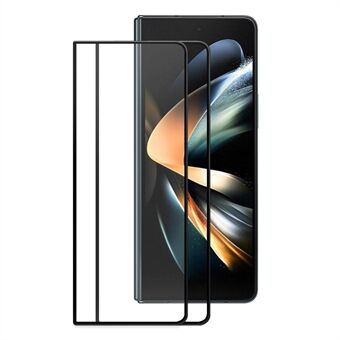 ENKAY HAT Prince 2 stks/set Voor Samsung Galaxy Z Fold4 5G Volledige Bedekkende Gevoelige Touch Screen Protector 0.26mm 2.5D Anti- Scratch Anti-vingerafdruk Gehard Glas Film