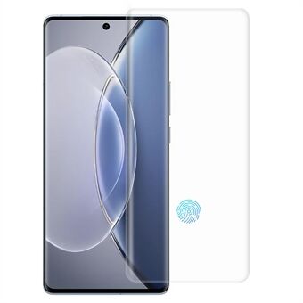 RURIHAI 3D Gebogen UV Liquid Screen Protector voor vivo X90 5G / X90 Pro 5G Gehard Glas Film Ondersteuning Vingerafdruk Ontgrendelen