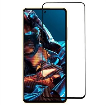 Voor Xiaomi Poco X5 Pro 5G / Redmi Note 12 Pro Speed 5G / Redmi Note 12 Pro 5G Zijdedruk Telefoonschermbeschermer Volledige lijm Volledige bedekkende film van gehard glas