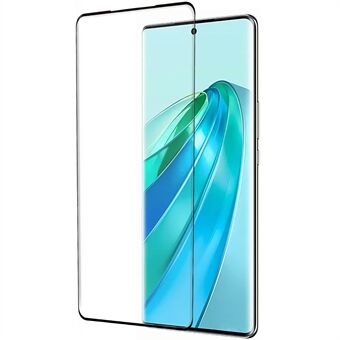 3D Gebogen Gehard Glas Film voor Honor X9a 5G Zijlijm Volledige Bedekking HD Anti-explosie Screen Protector