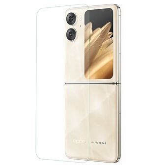 Voor Oppo Find N2 Flip 5G Back Screen Protector Crystal Clear 0.3mm Arc Edge Gehard Glas Film