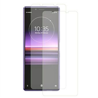 2 stks/set Voor Sony Xperia 1 V Telefoon Screen Protector 2.5D Arc Edge Ultra Clear Hoge Aluminium-silicium glas Film