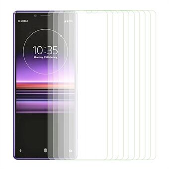 10 stks/set Voor Sony Xperia 1 V Screen Protector 2.5D Arc Edge HD Clear Hoge Aluminium-silicium Glas telefoon Screen Film