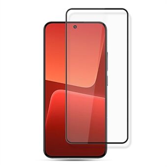 AMORUS voor Xiaomi 13 5G Screenprotector van gehard glas Zijdedruk Scratch Volledige lijmfilm - zwart