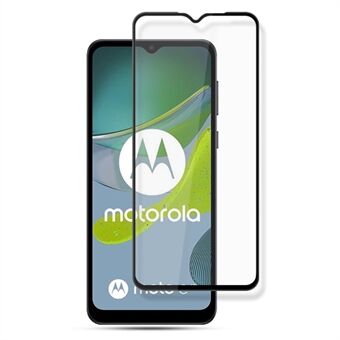 AMORUS voor Motorola Moto E13 4G secundaire verharding gehard glas volledige schermbeschermer zijdedruk volledige lijmfilm - zwart