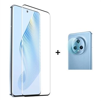 ENKAY HOED Prince Voor Honor Magic5 Zijlijm Gehard Glas 3D Gebogen Telefoon Screen Protector met Camera Lens Film