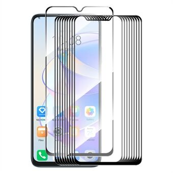 ENKAY HOED Prince 10 Stuks voor Honor X7a 4G Zijde Afdrukken 9H Anti-explosie Screen Protector 0.26mm 2.5D Hoge Aluminium-silicium Glas Film