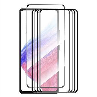 ENKAY HAT Prince 5 stks voor Samsung Galaxy A54 5G zijde afdrukken 2.5D 9 H Screen Protector Hoge Aluminium-silicium Glas 0.26mm Screen Guard