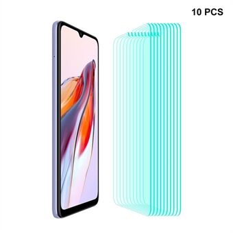 ENKAY HOED Prince 10Pcs Voor Xiaomi Poco C55 4G / Redmi 12C 4G 0.26mm 9H Hoge Aluminium-silicium Glas 2.5D Arc Telefoon Screen Protector