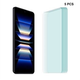 ENKAY HOED Prince 5Pcs Voor Xiaomi Redmi K60 5G / K60 Pro 5G 0.26mm 9H Film 2.5D Arc Hoge Aluminium-silicium Glas Screen Protector