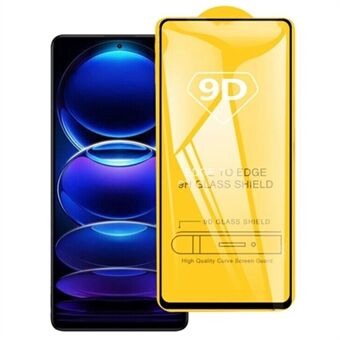 9D Zijdedruk Screen Protector voor Xiaomi Redmi Note 12 Pro 4G, Gehard Glas Zijlijm Telefoon Volledig Scherm Film